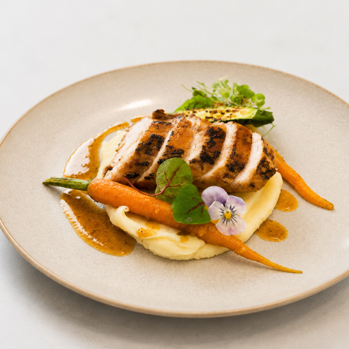 Char Siu Chicken Breast with Creamy Potato Mash